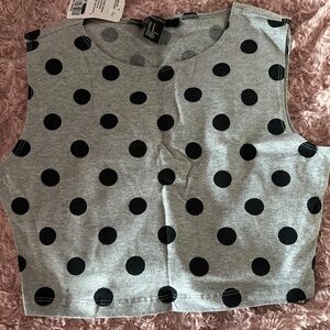 Forever 21 Polka dot cropped top